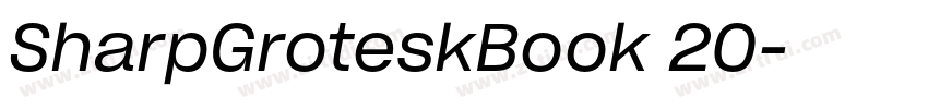 SharpGroteskBook 20字体转换 SharpGroteskBook 20字体转换